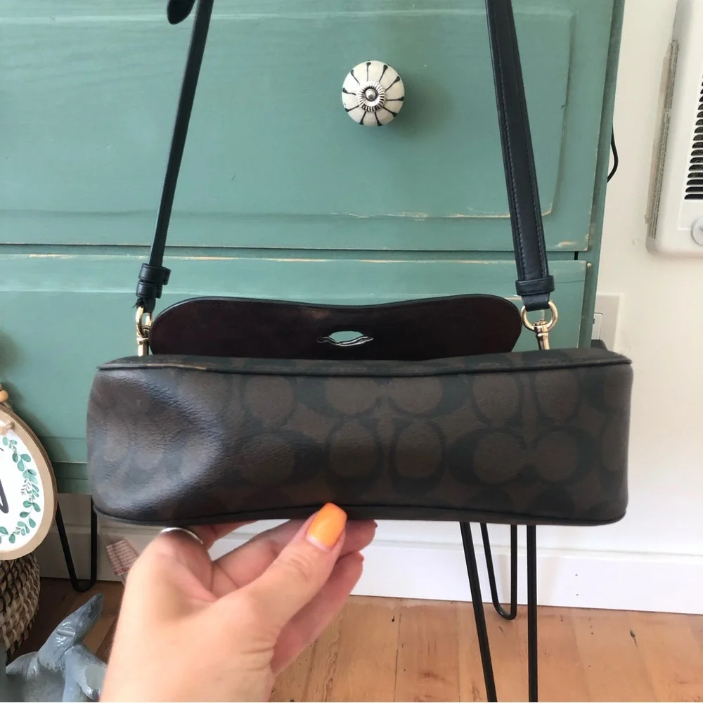 COACH MARLI BROWN MONOGRAMMED CROSSBODY -READ -AS IS